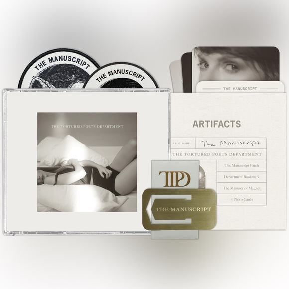 Taylor Swift TTPD デラックス 公式　限定版CD Taylor Swift TTPD Deluxe CD Black Dog Bonus Collectors Edition